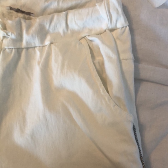 MADE IN ITALY white fancy pants joggers one size - Picture 7 of 16